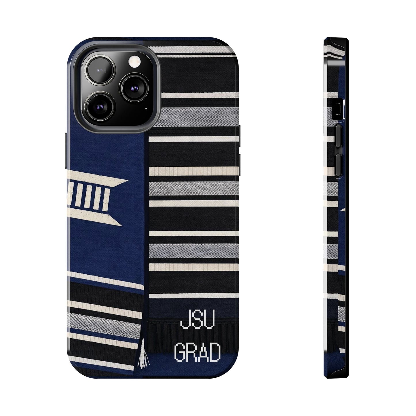 Thee Shirts - JSU Graduation Stole JSU Grad - Navy Phone Case Printify