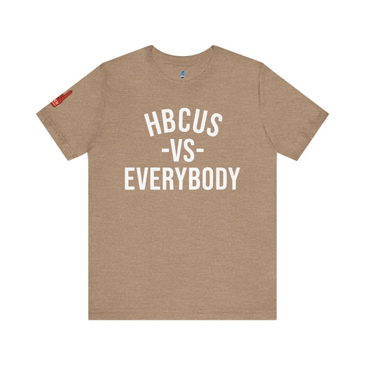 HBCUS vs Everybody Black Font Jersey Short Sleeve Tee Printify