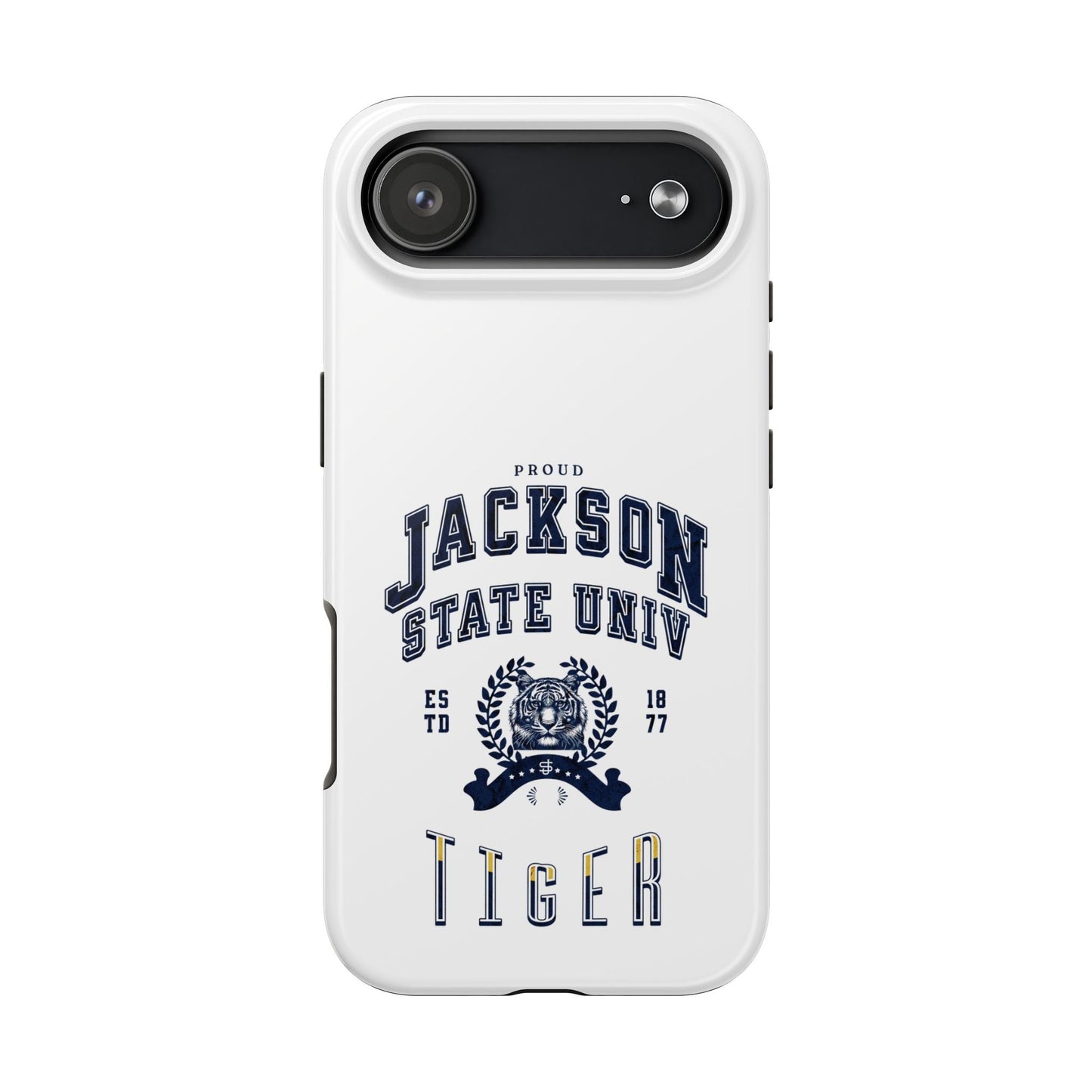 Proud Jackson State Univ Tiger Navy - White Case Printify