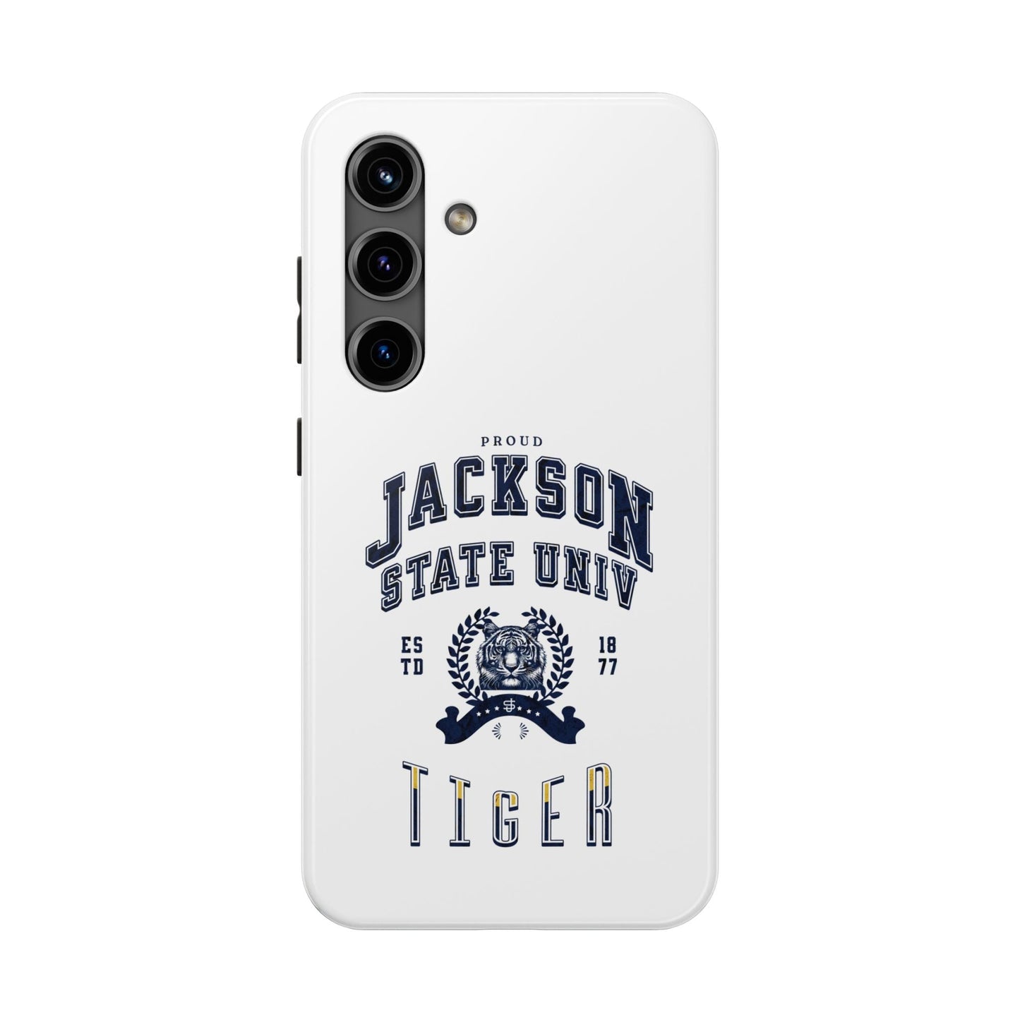 Proud Jackson State Univ Tiger Navy - White Case Printify