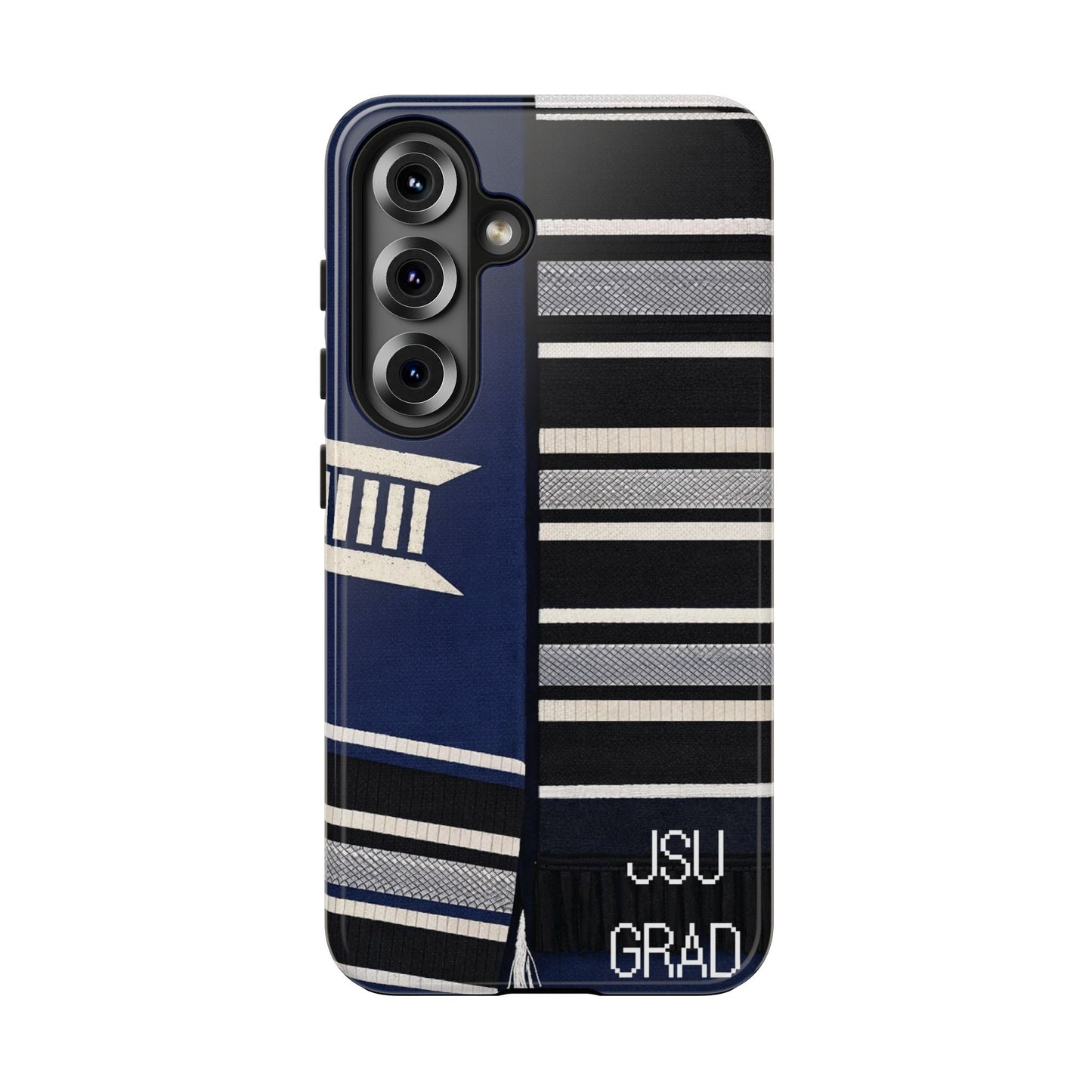 Thee Shirts - JSU Graduation Stole JSU Grad - Navy Phone Case Printify