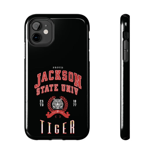 Proud Jackson State Univ Tiger Red - Black Case Printify