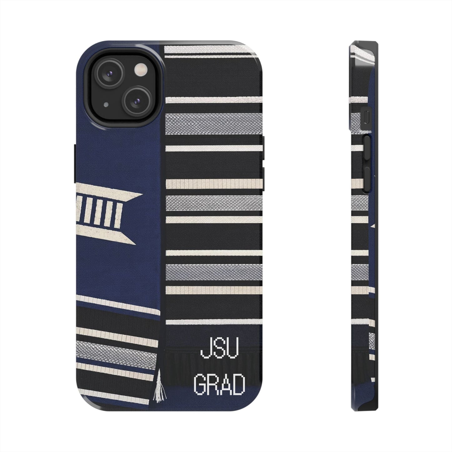 Thee Shirts - JSU Graduation Stole JSU Grad - Navy Phone Case Printify