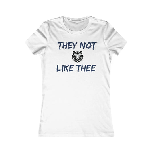 They Not Like Thee Tiger Navy Women's Favorite Tee Printify