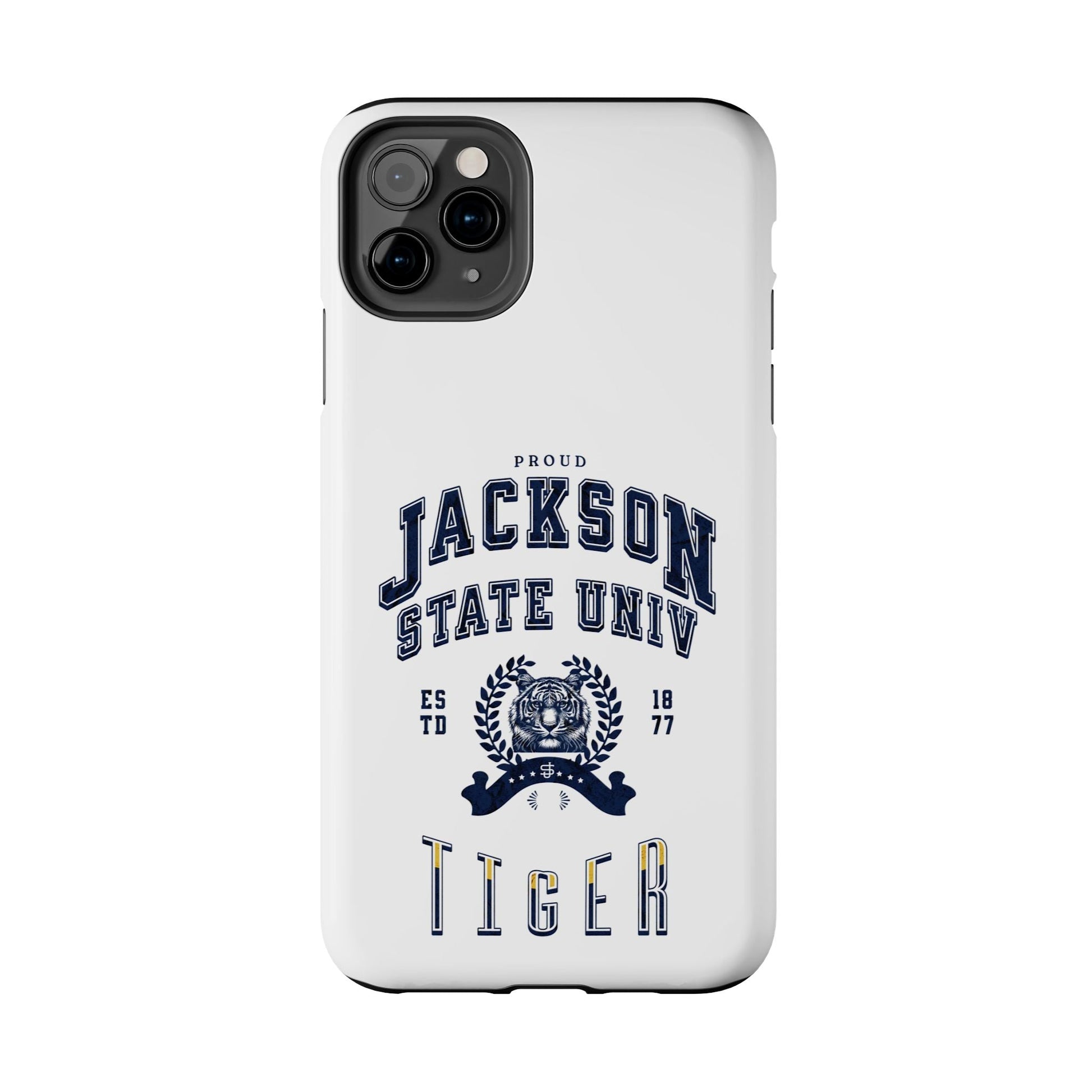 Proud Jackson State Univ Tiger Navy - White Case Printify