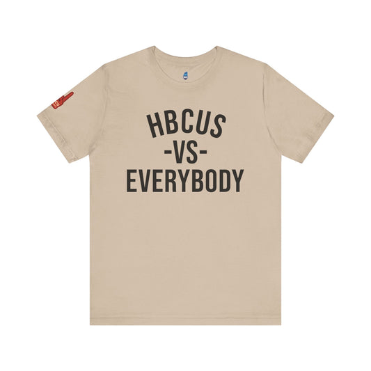 HBCUS vs Everybody Font Jersey Short Sleeve Tee Printify