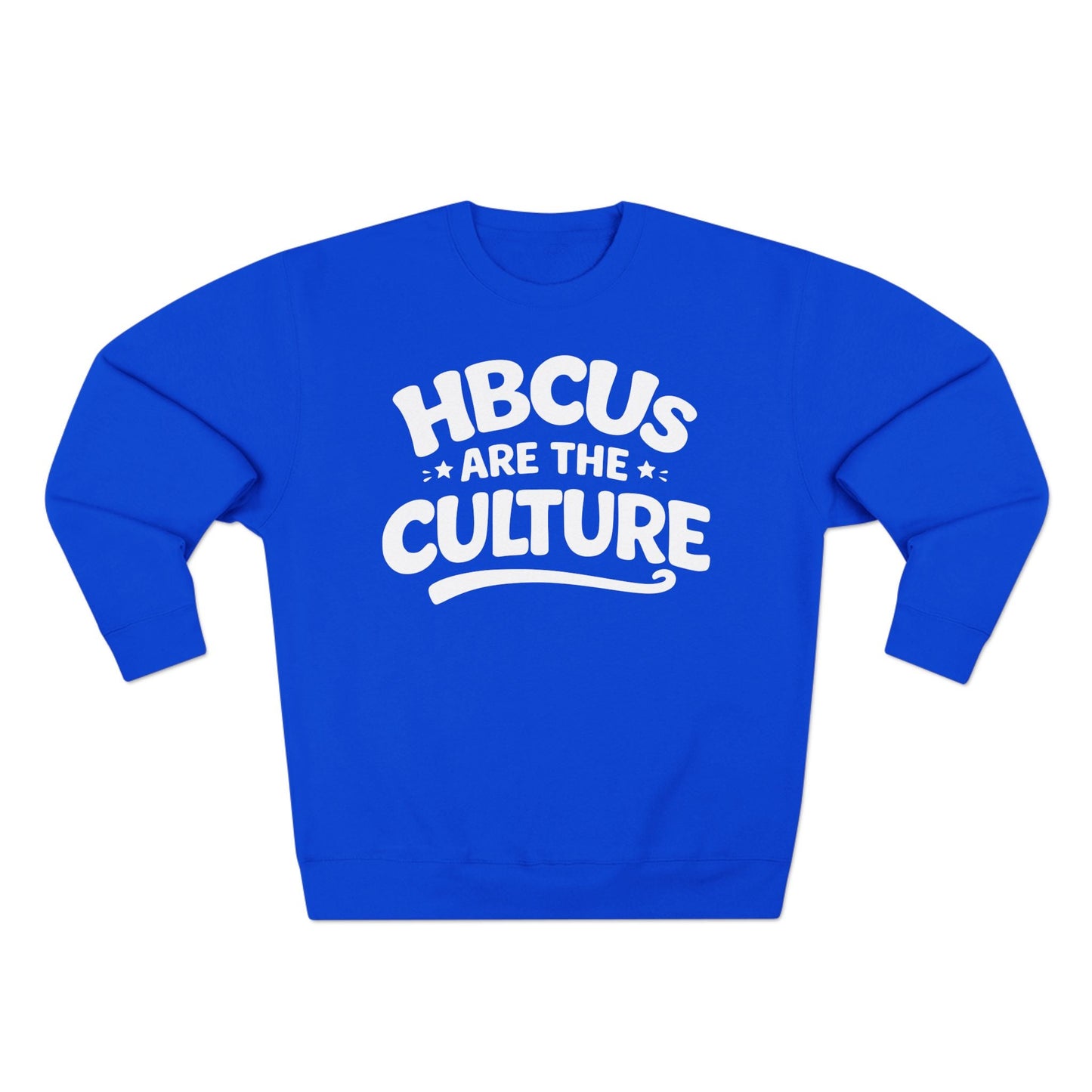 HBCUs Are The Culture White Logo Crewneck Sweatshirt Printify