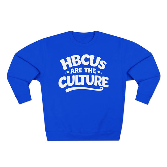 HBCUs Are The Culture White Logo Crewneck Sweatshirt Printify