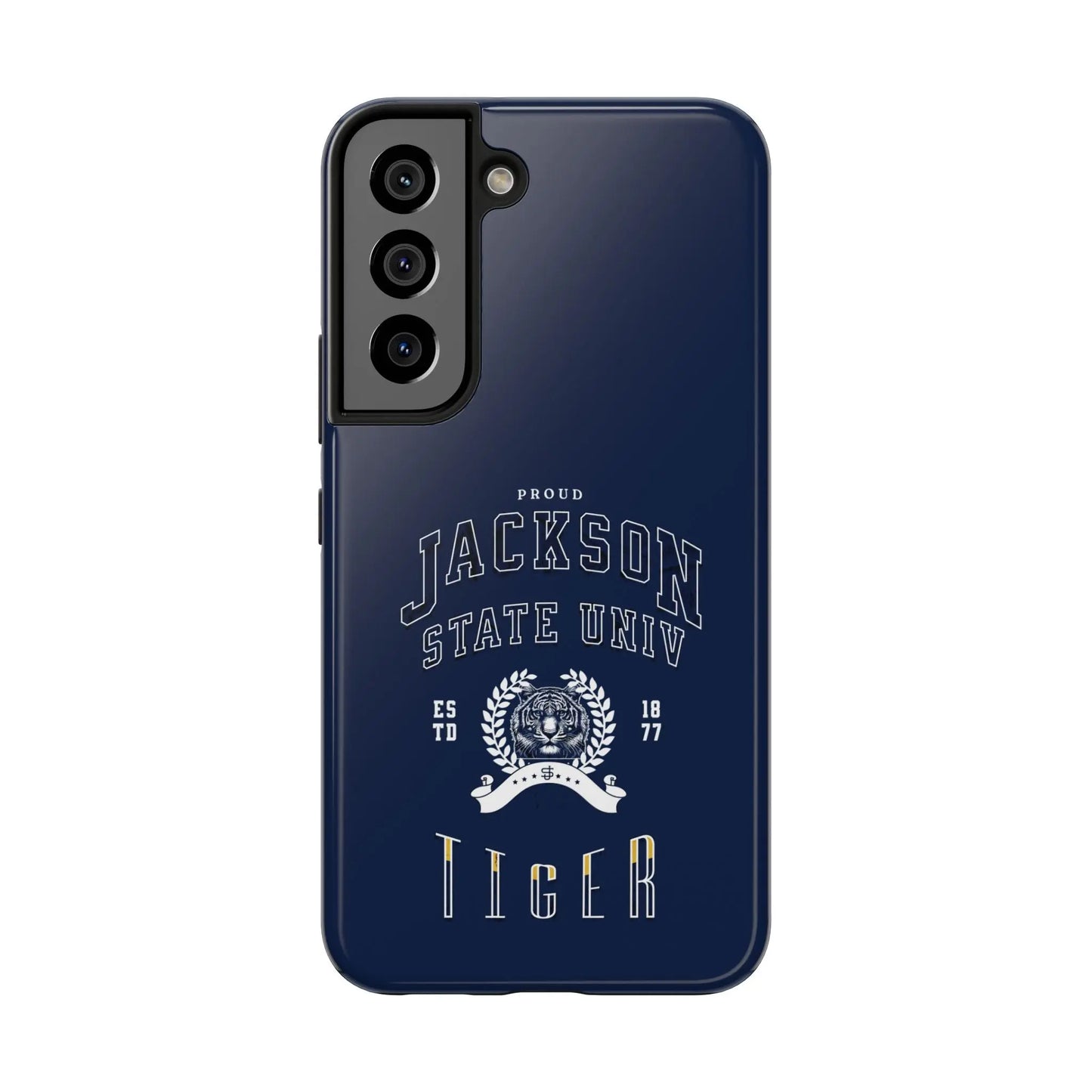 Proud Jackson State Univ Tiger White - Navy Case Printify