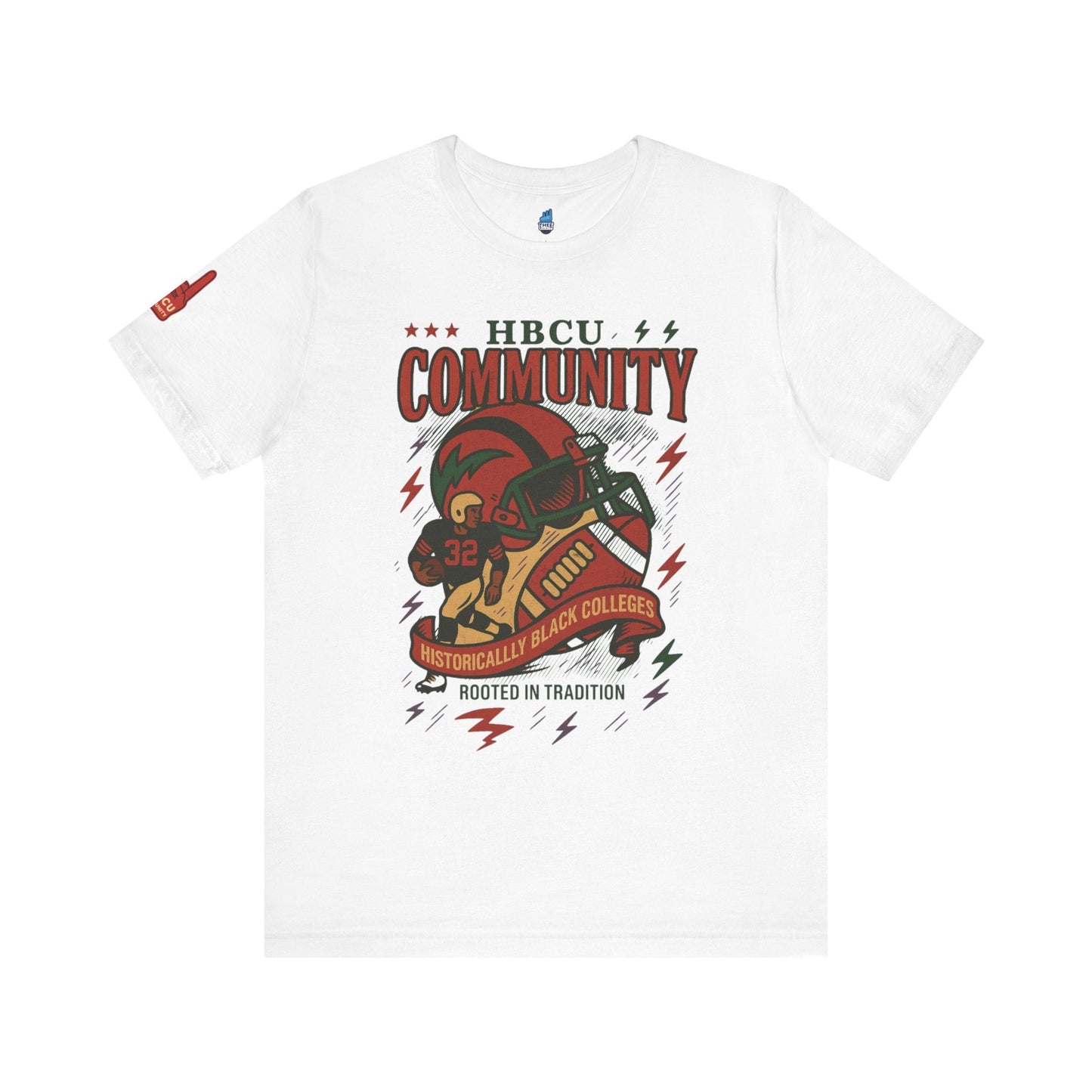 HBCU Community Rooted in Tradition Vintage Jersey Short Sleeve Tee Printify
