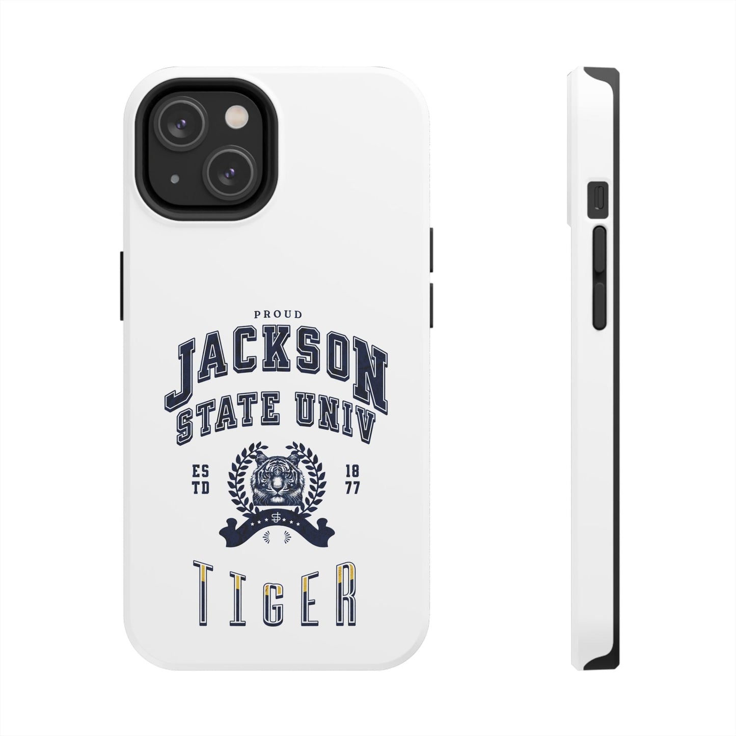 Proud Jackson State Univ Tiger Navy - White Case Printify