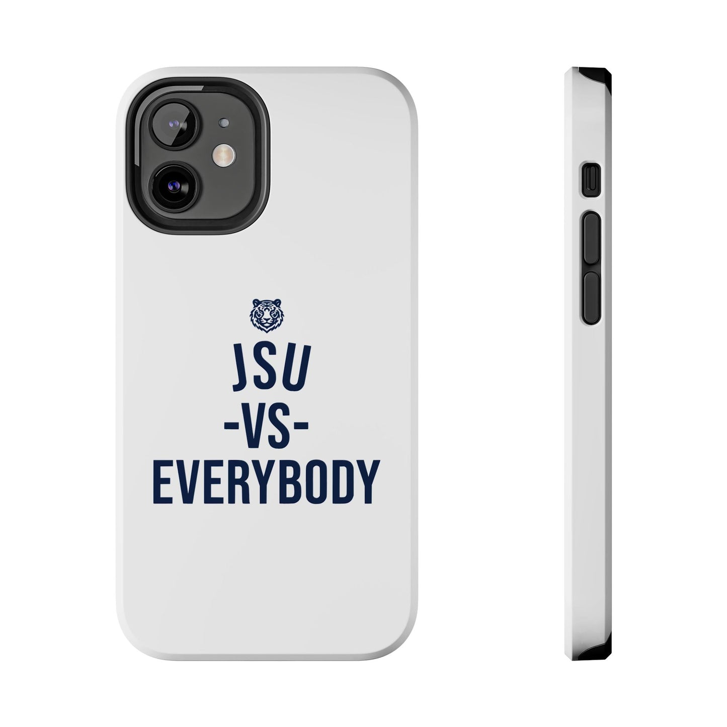 JSU vs Everybody Tiger White Navy Cell Phone Case Printify