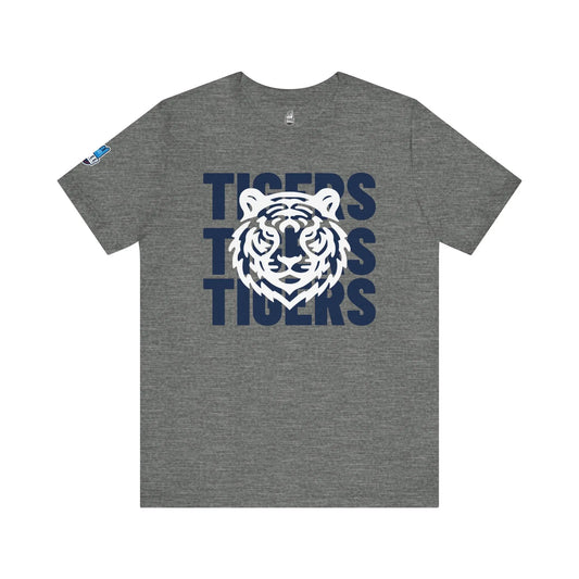 Jackson State Univ Tigers 3X Navy Jersey Short Sleeve Tee Printify