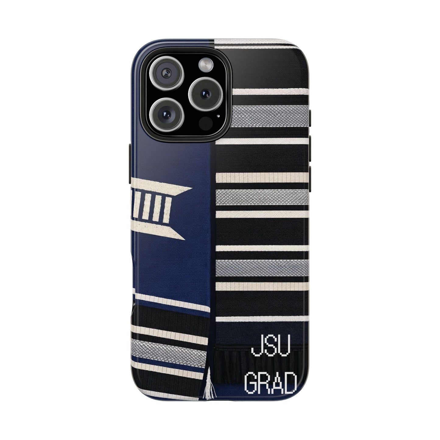 Thee Shirts - JSU Graduation Stole JSU Grad - Navy Phone Case Printify