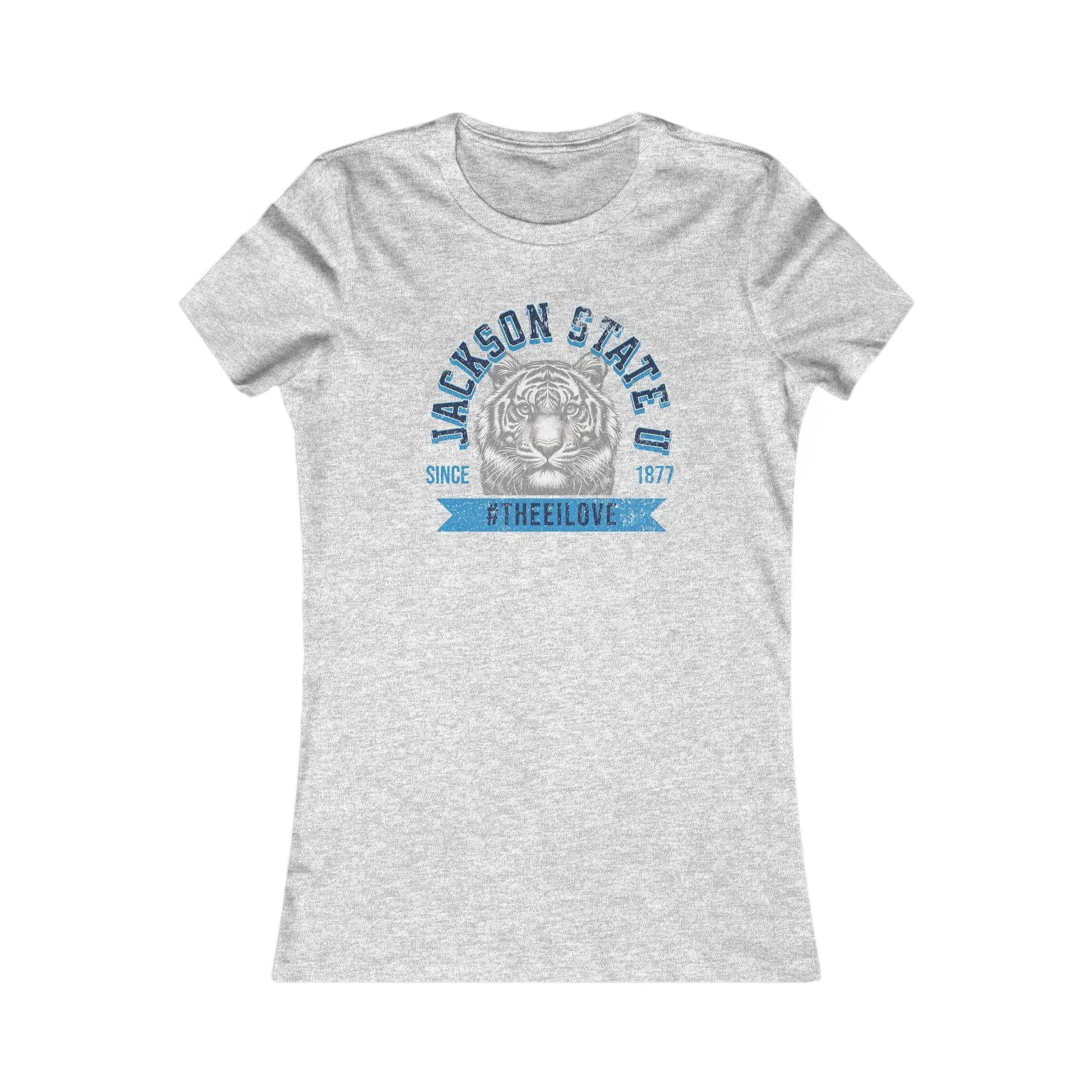Jackson State Univ #TheeILove Women's Baby Blue Favorite Tee Printify