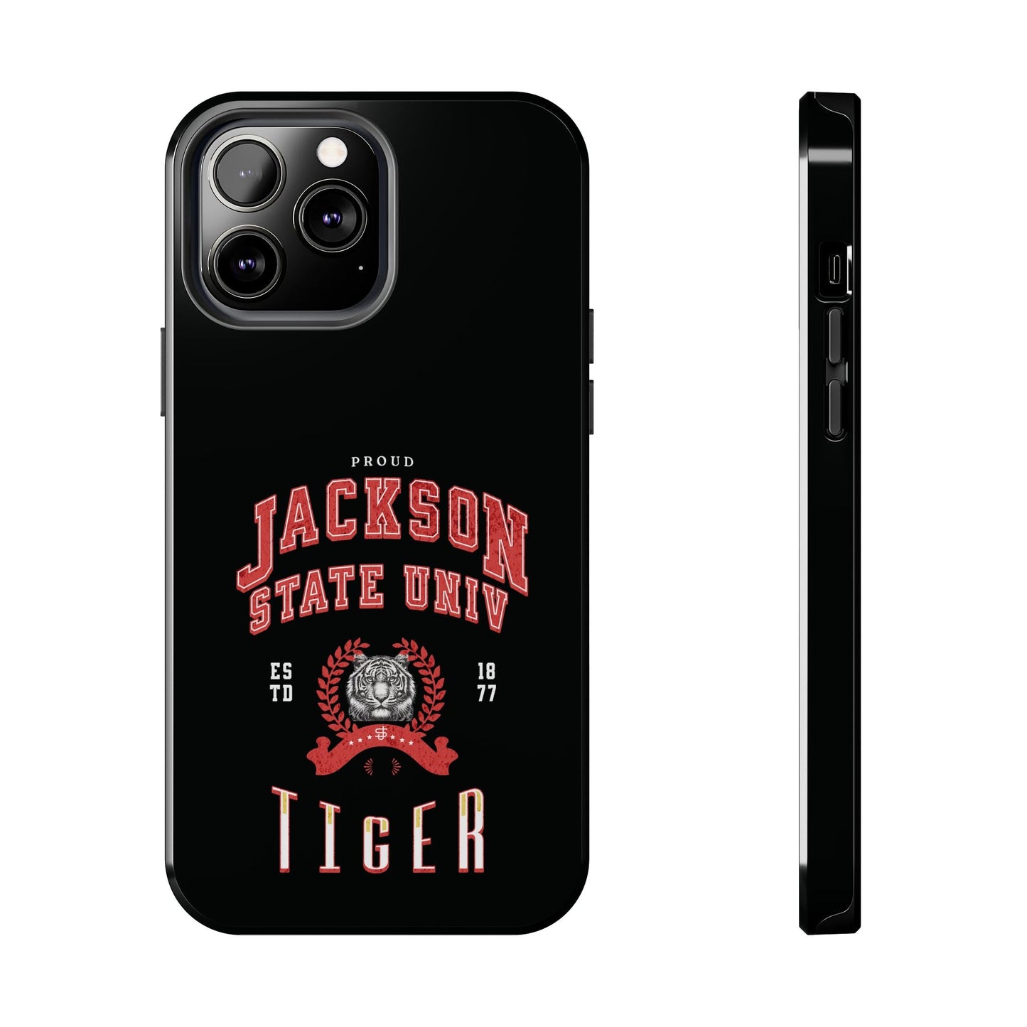 Proud Jackson State Univ Tiger Red - Black Case Printify