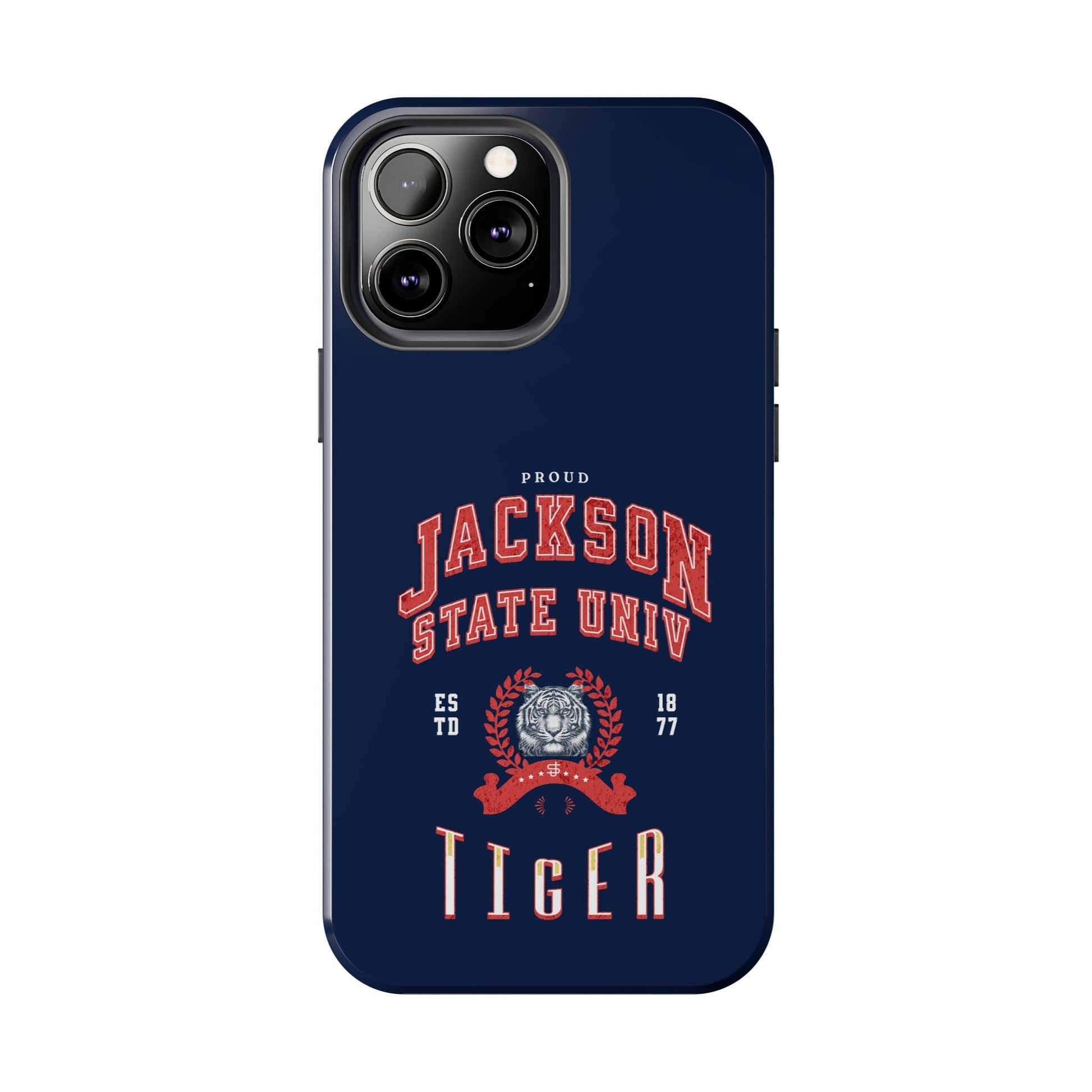 Proud Jackson State Univ Tiger Red - Navy Case Printify