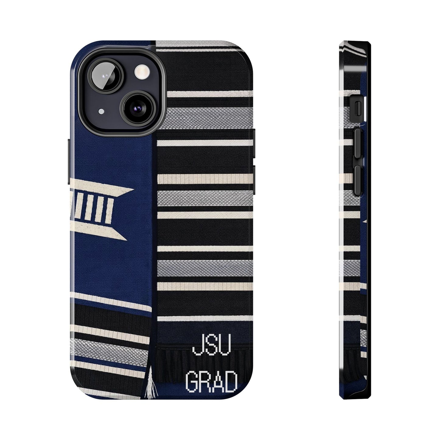 Thee Shirts - JSU Graduation Stole JSU Grad - Navy Phone Case Printify
