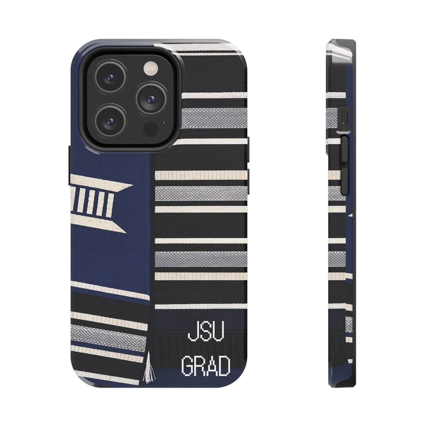 Thee Shirts - JSU Graduation Stole JSU Grad - Navy Phone Case Printify