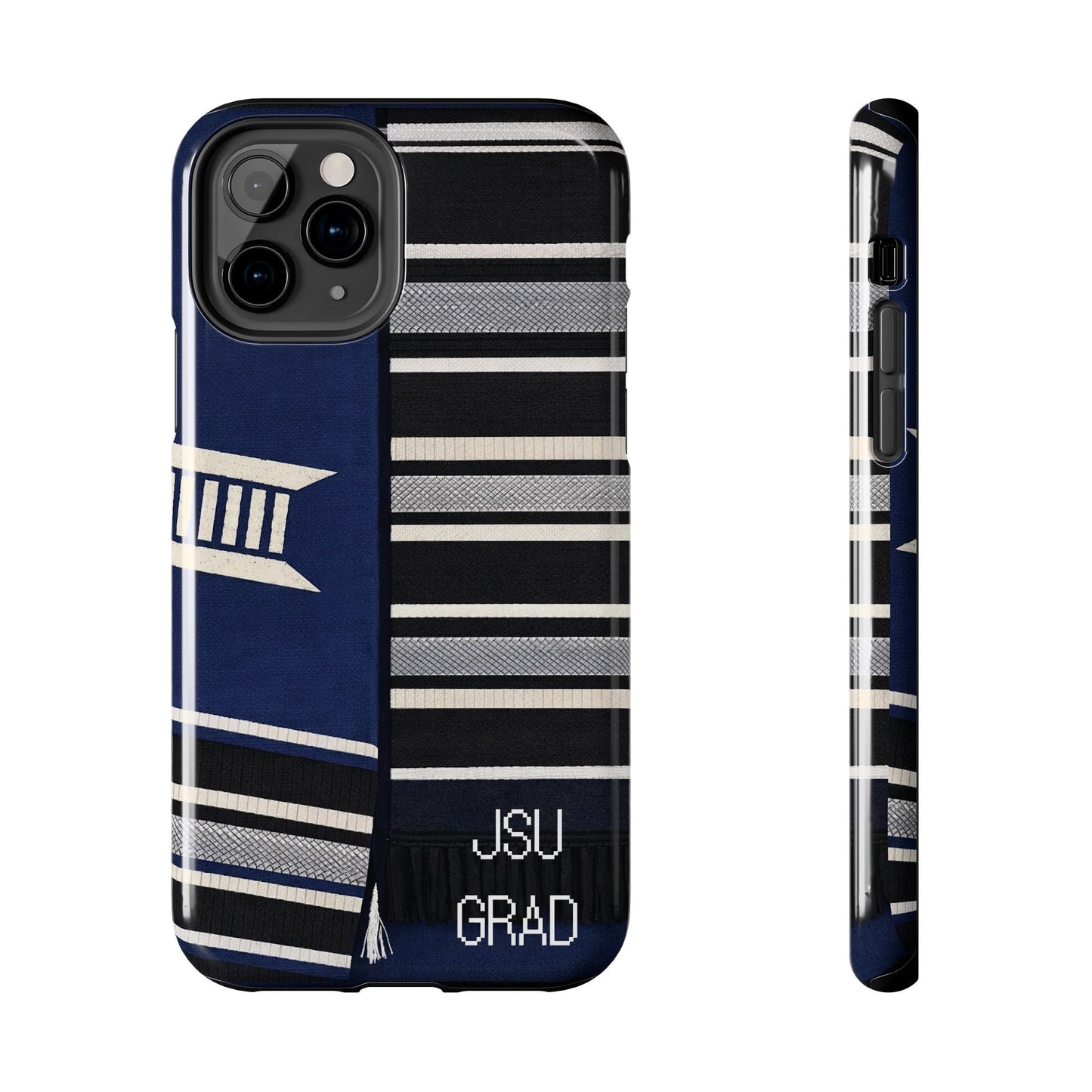 Thee Shirts - JSU Graduation Stole JSU Grad - Navy Phone Case Printify