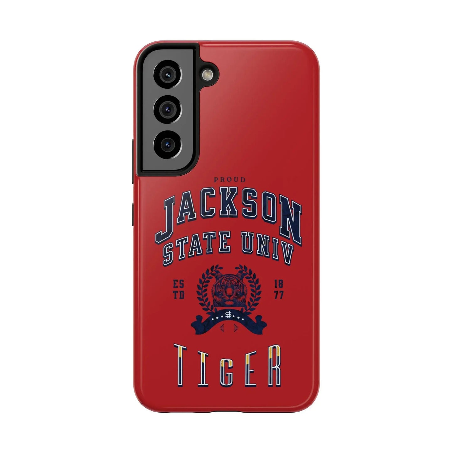 Proud Jackson State Univ Tiger Navy - Red Case Printify