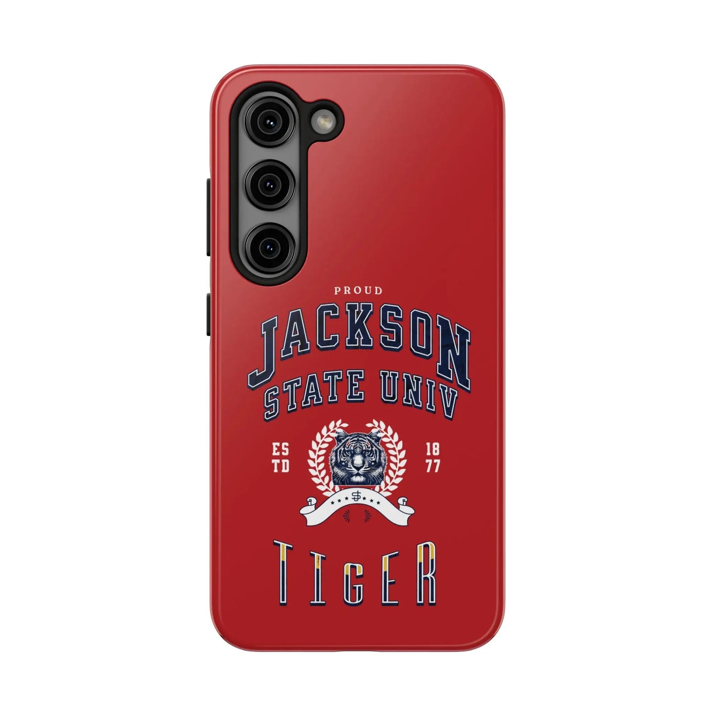 Proud Jackson State Univ Tiger White - Red Case Printify