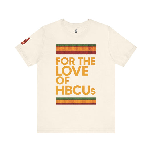 For the Love of HBCUs White Jersey Short Sleeve Tee Printify