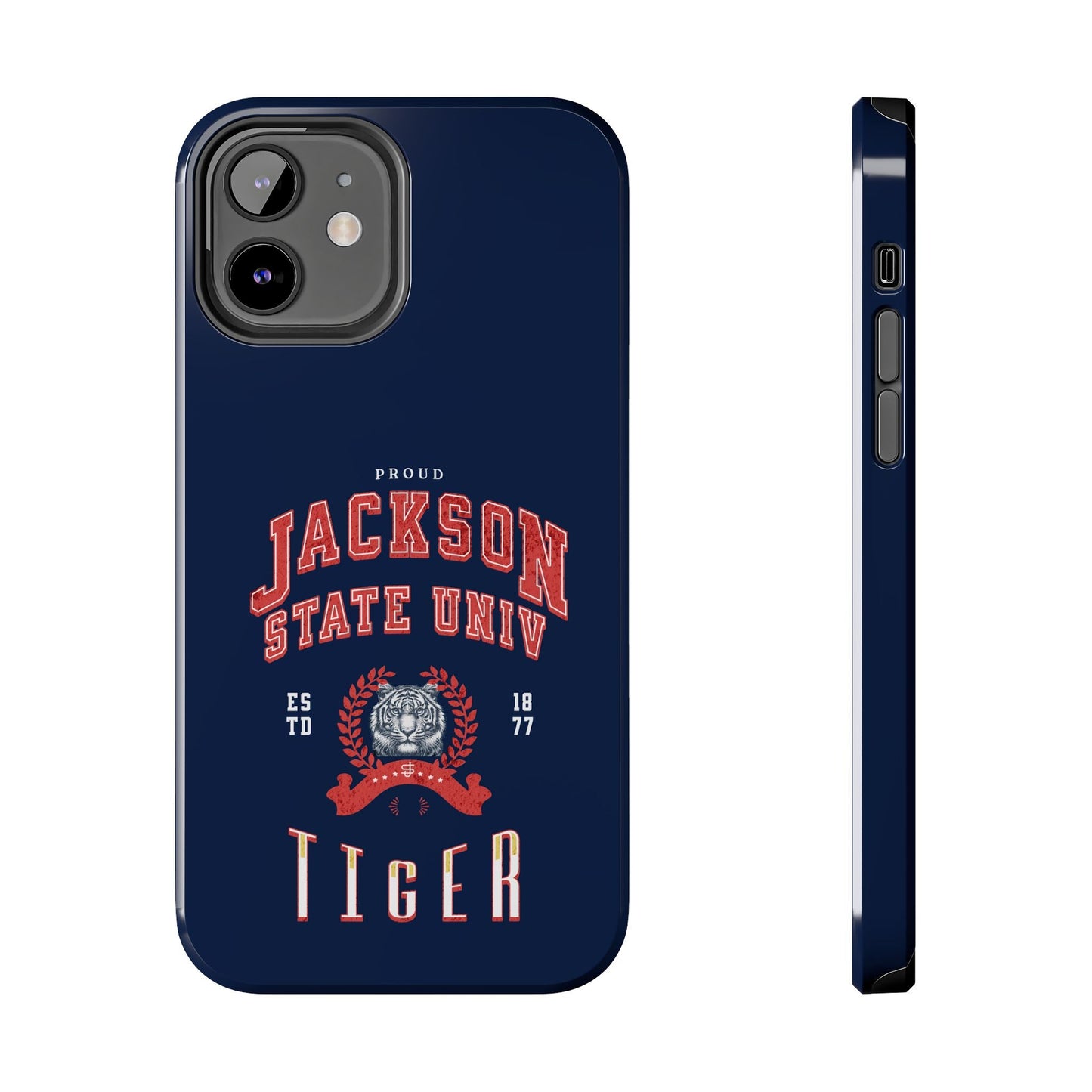 Proud Jackson State Univ Tiger Red - Navy Case Printify