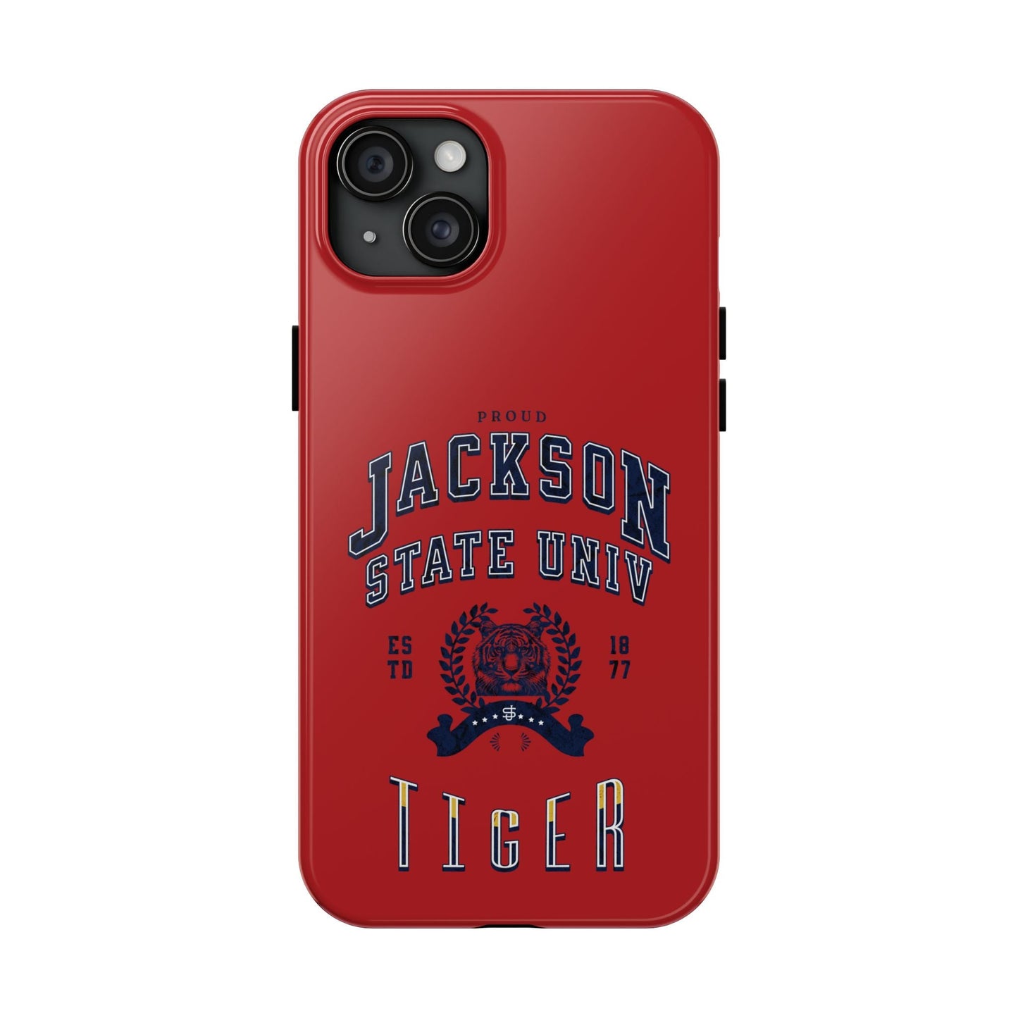 Proud Jackson State Univ Tiger Navy - Red Case Printify