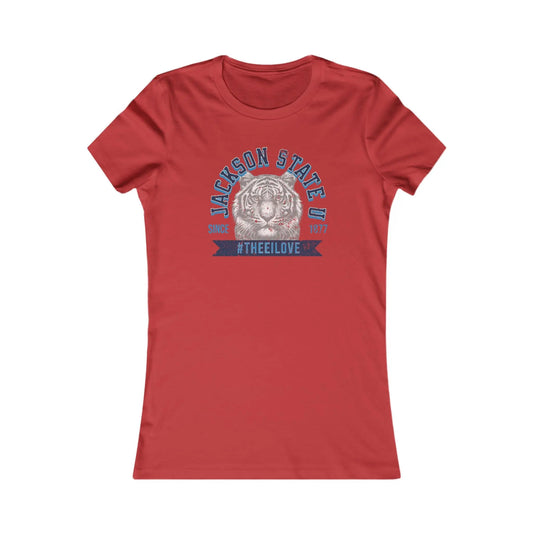 Jackson State Univ #TheeILove Women's Navy Favorite Tee Printify