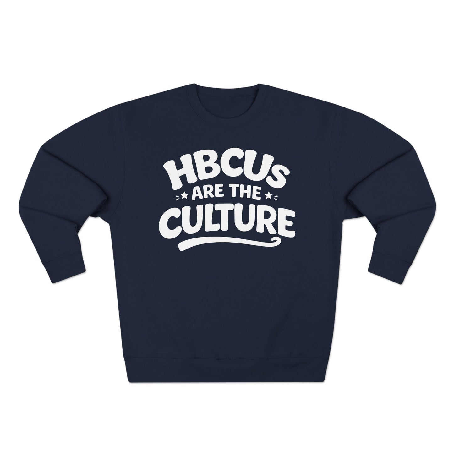 HBCUs Are The Culture White Logo Crewneck Sweatshirt Printify
