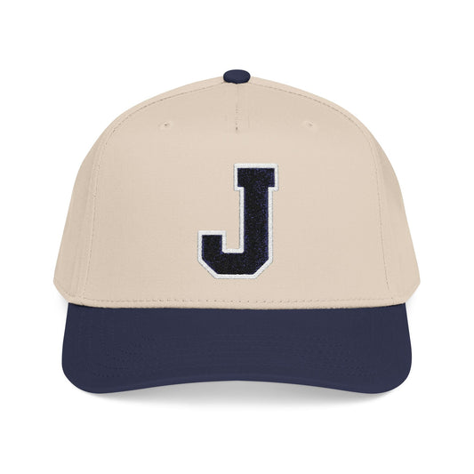 Thee Shirts "J" Two Tone Embroidered Bill Cap Printify