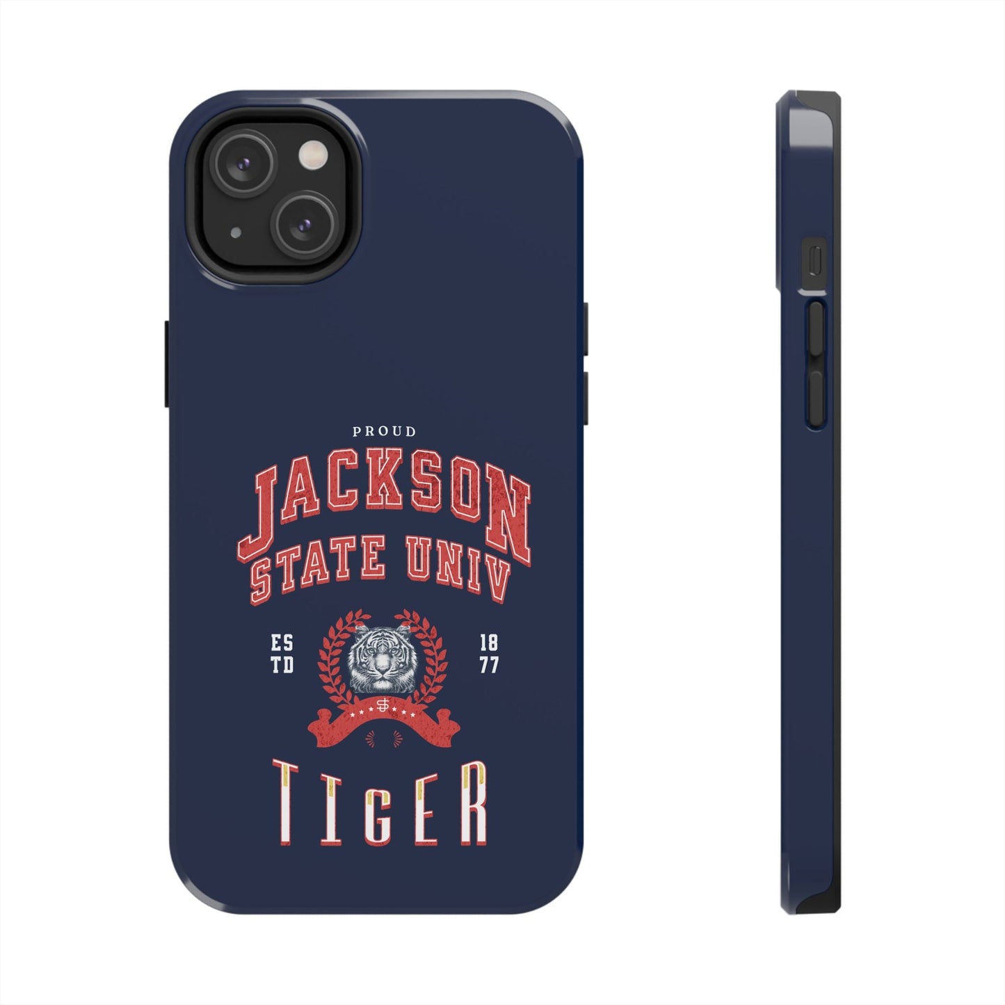 Proud Jackson State Univ Tiger Red - Navy Case Printify