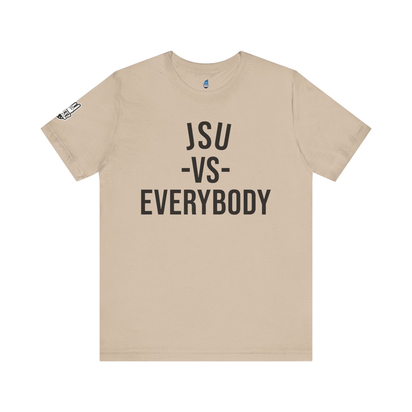 JSU vs Everybody Font Jersey Short Sleeve Tee Printify