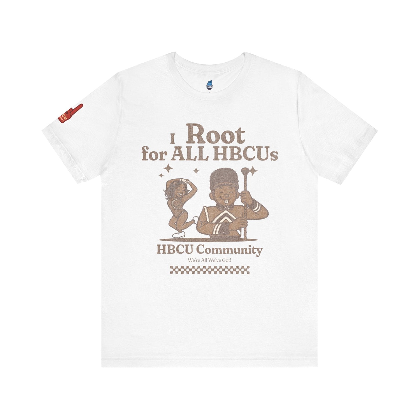 HBCU Community We All We Got Band Mascots Jersey Short Sleeve Tee Printify
