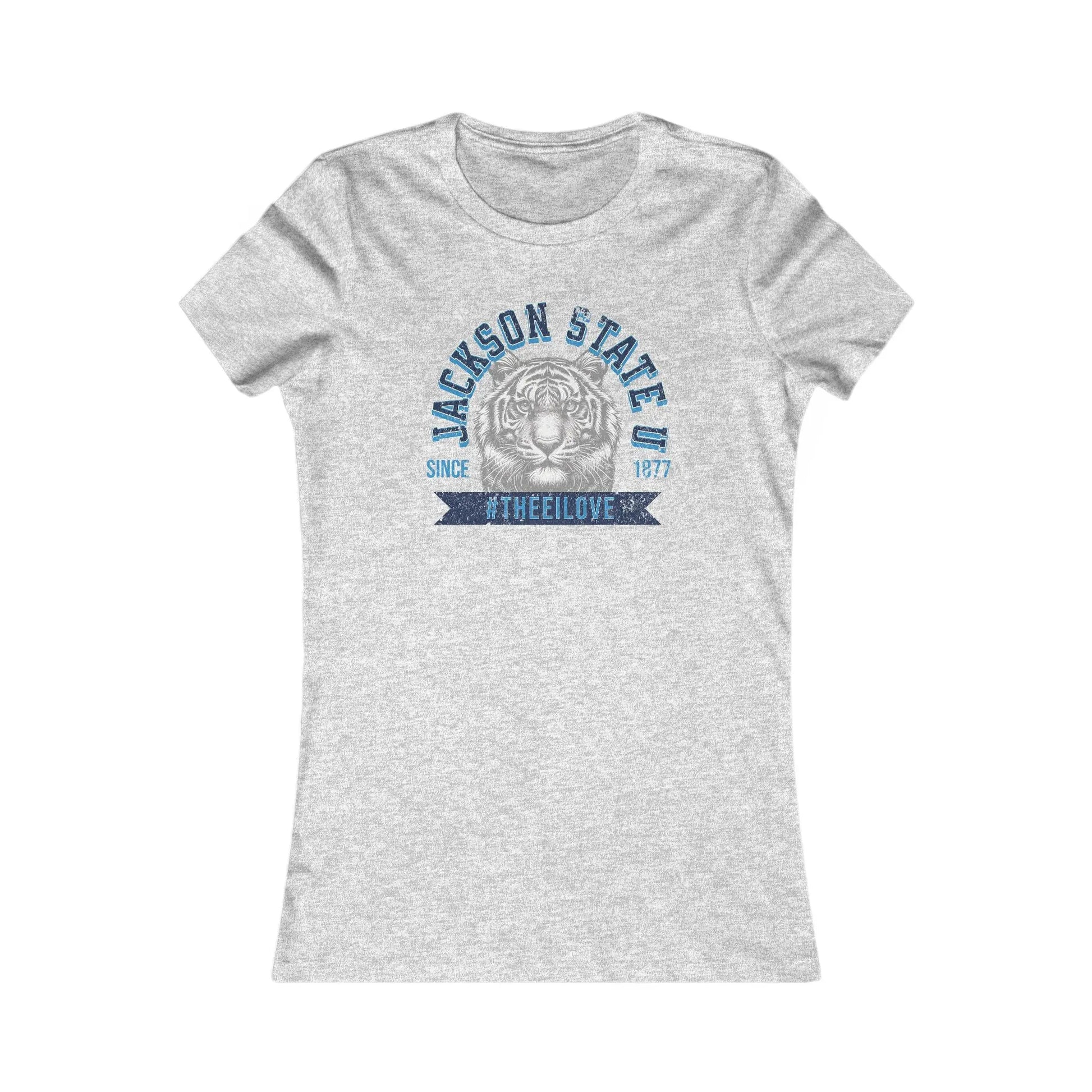 Jackson State Univ #TheeILove Women's Navy Favorite Tee Printify