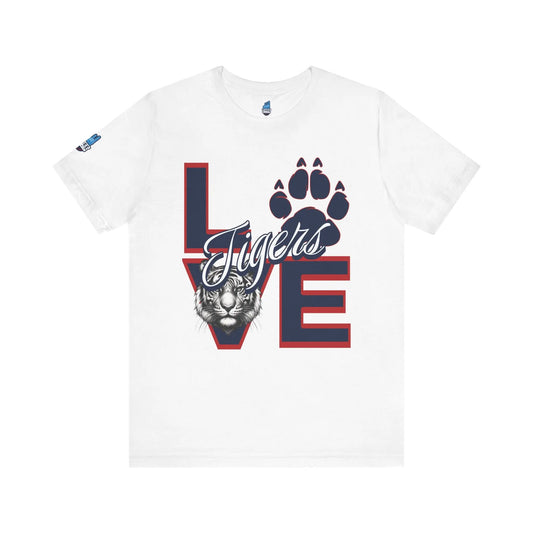 Love Tigers Varsity Men's Jersey Short Sleeve Tee Printify