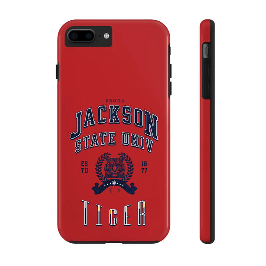 Proud Jackson State Univ Tiger Navy - Red Case Printify