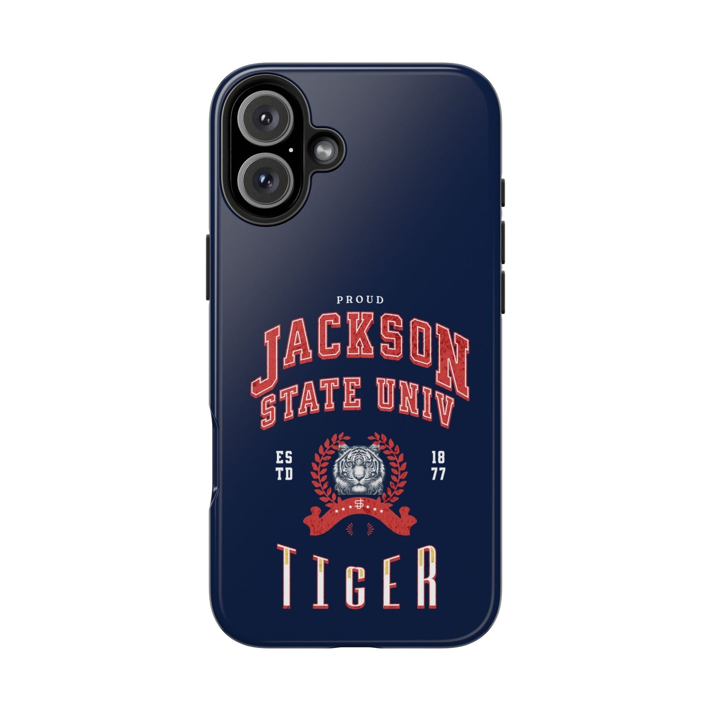Proud Jackson State Univ Tiger Red - Navy Case Printify