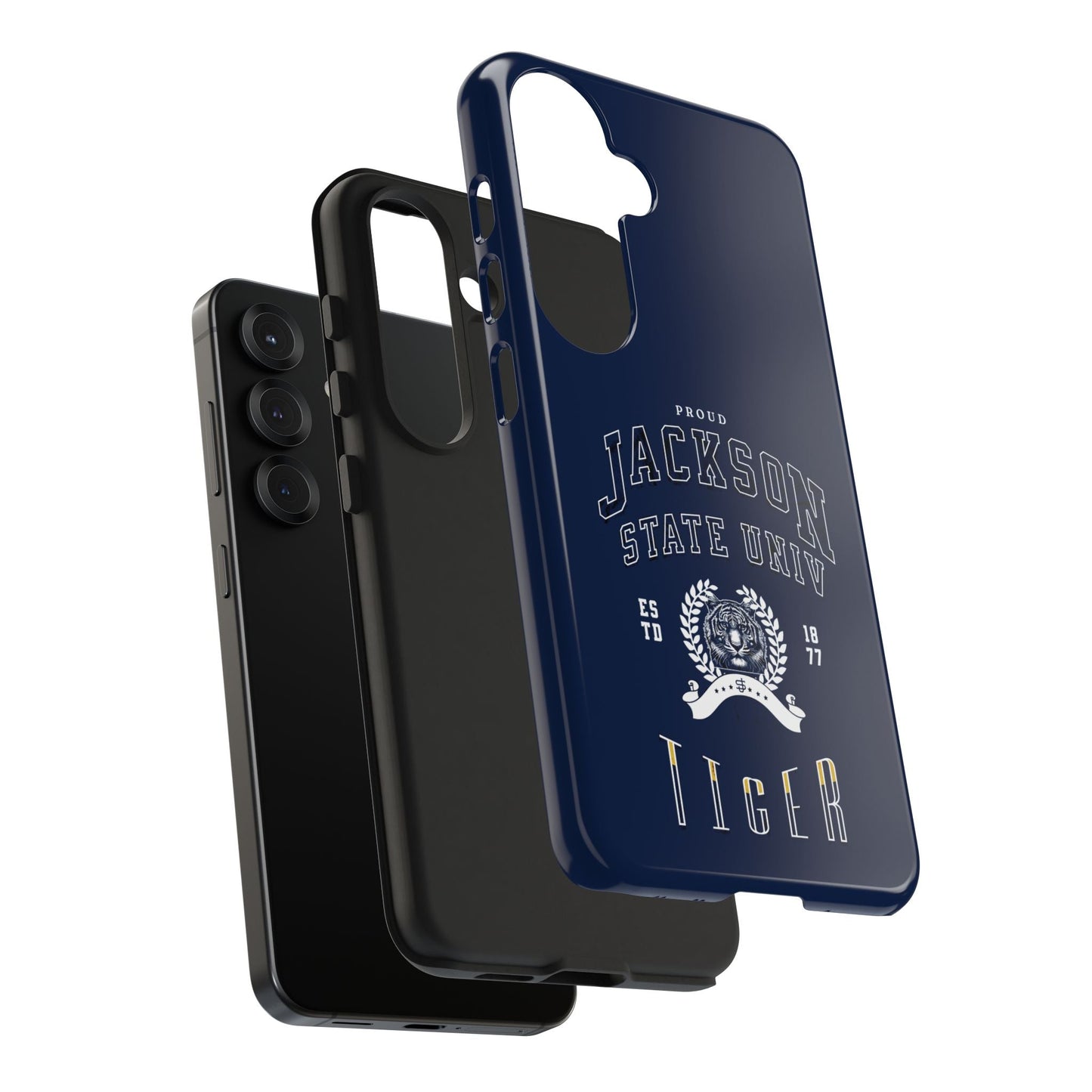 Proud Jackson State Univ Tiger White - Navy Case Printify