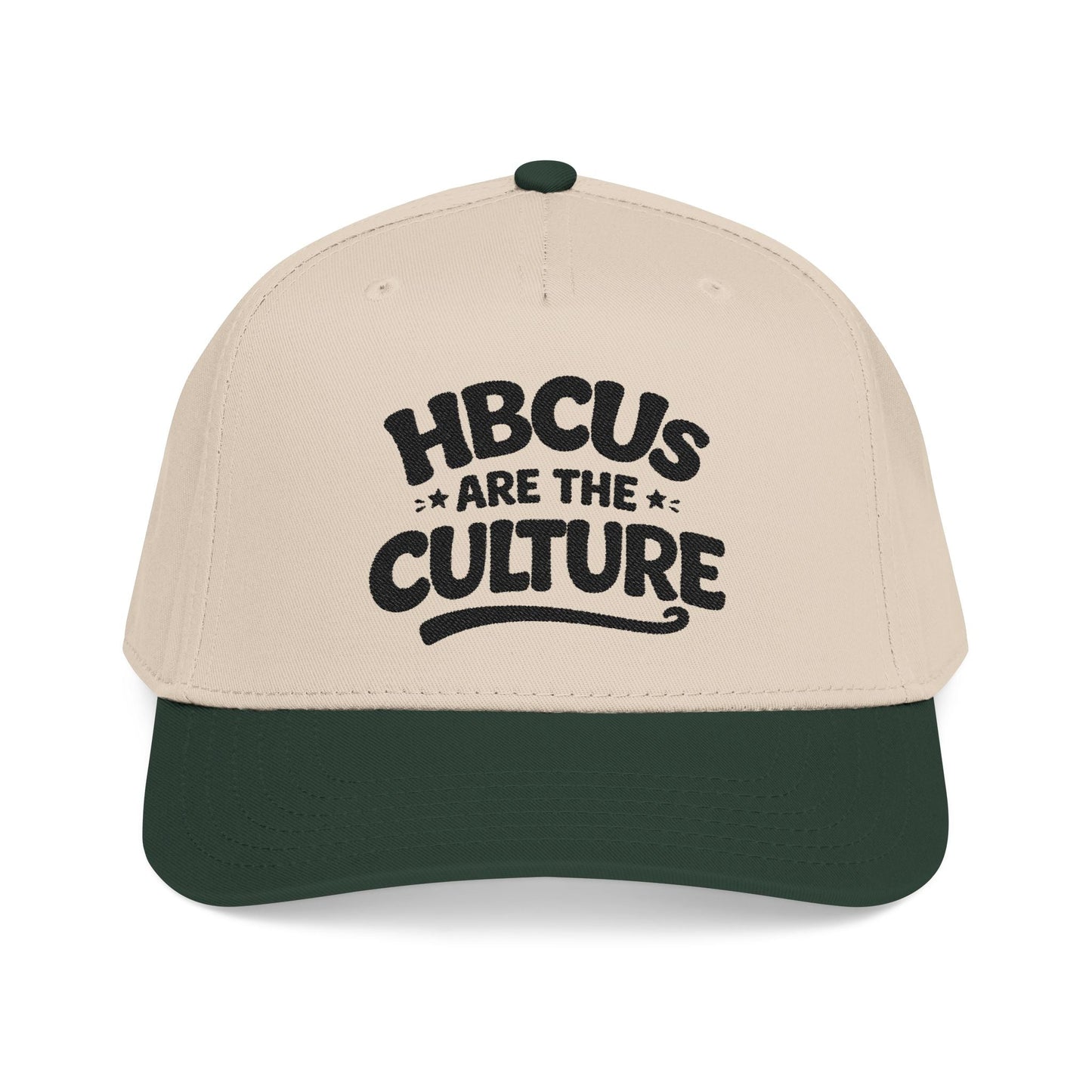 HBCUs are the Culture Black Embroidered Bill Cap Printify