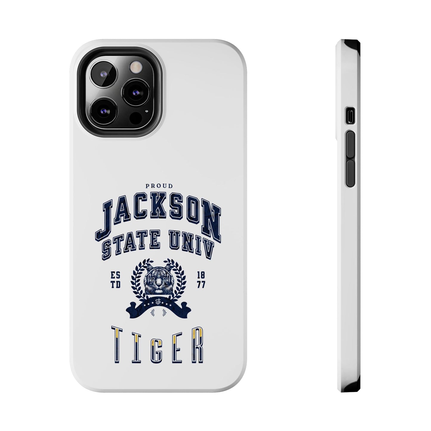 Proud Jackson State Univ Tiger Navy - White Case Printify