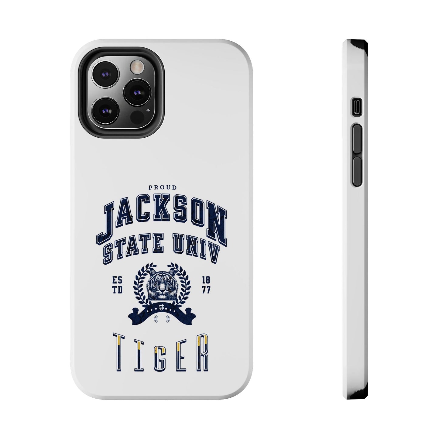 Proud Jackson State Univ Tiger Navy - White Case Printify