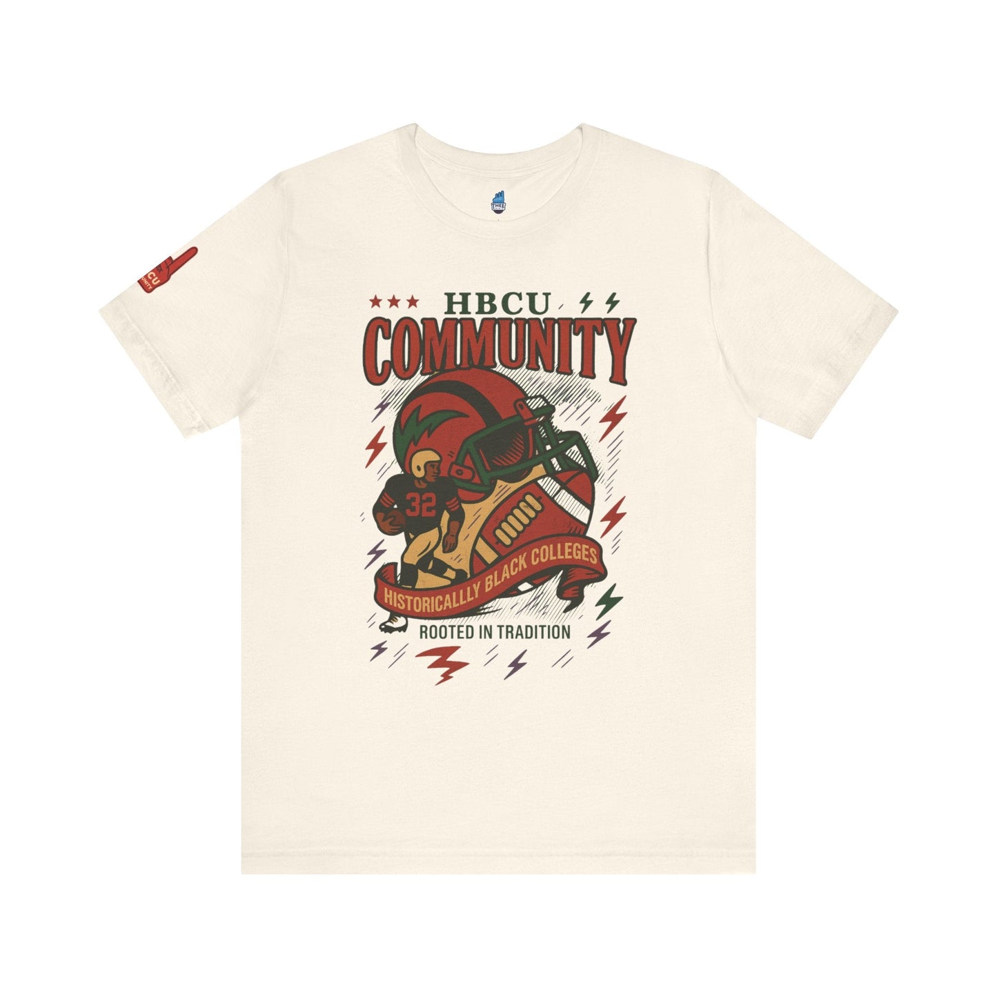 HBCU Community Rooted in Tradition Vintage Jersey Short Sleeve Tee Printify