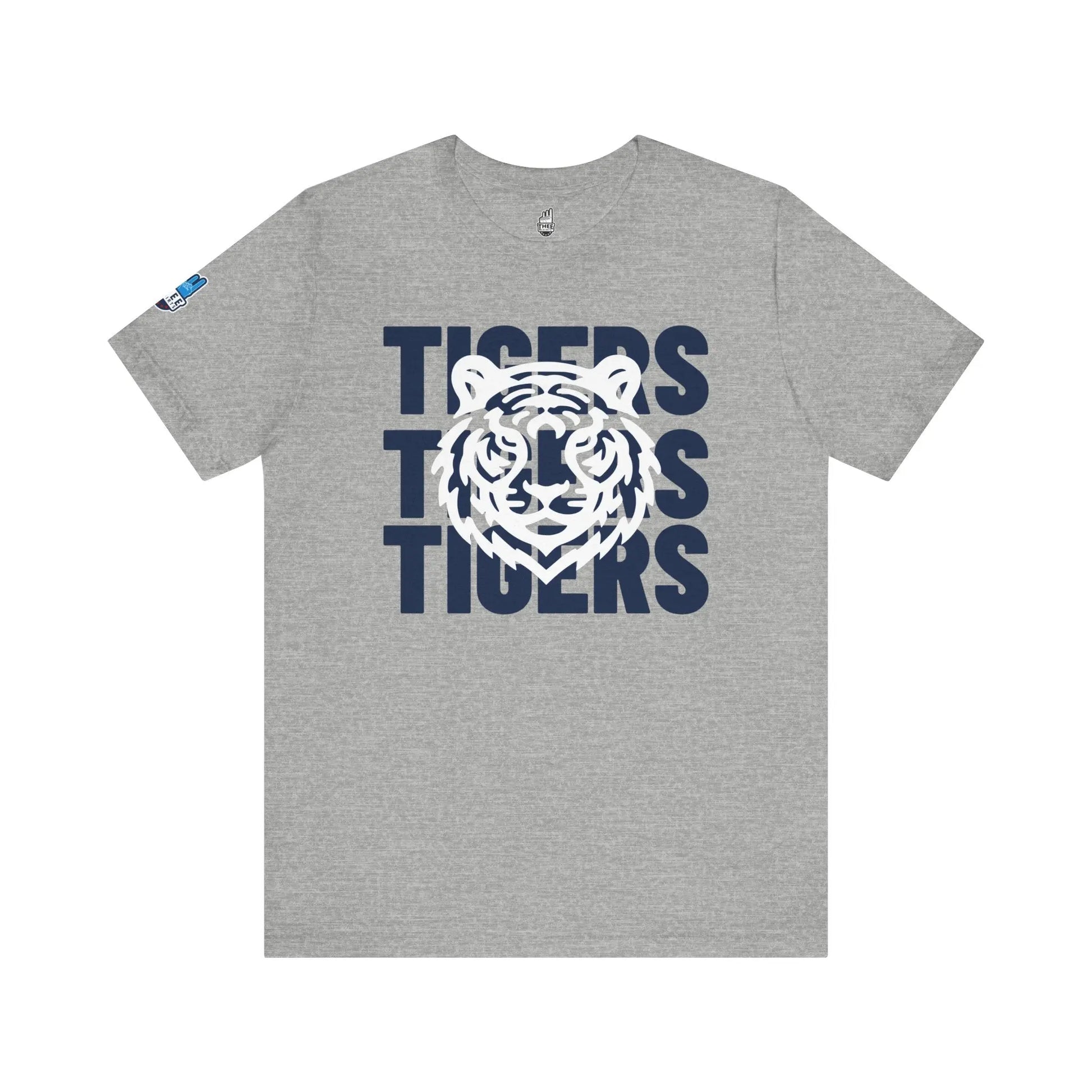 Jackson State Univ Tigers 3X Navy Jersey Short Sleeve Tee Printify