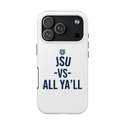 JSU vs All Ya'll Tiger White Navy Cell Phone Case Printify
