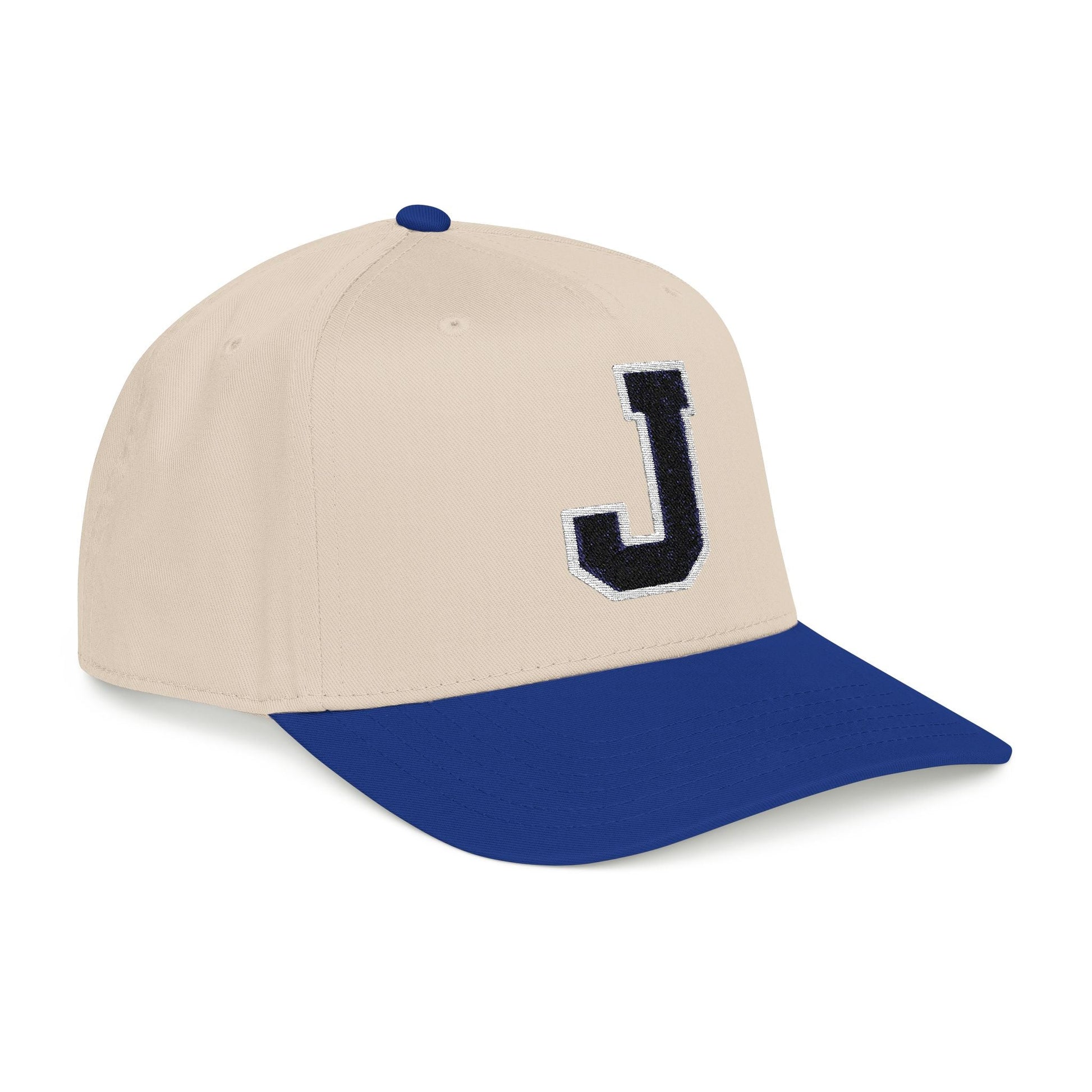 Thee Shirts "J" Two Tone Embroidered Bill Cap Printify