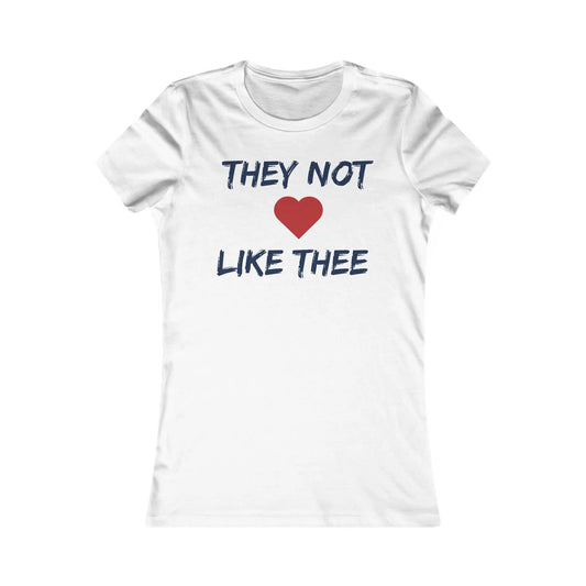 They Not Like Thee Navy Women's Favorite Tee Printify