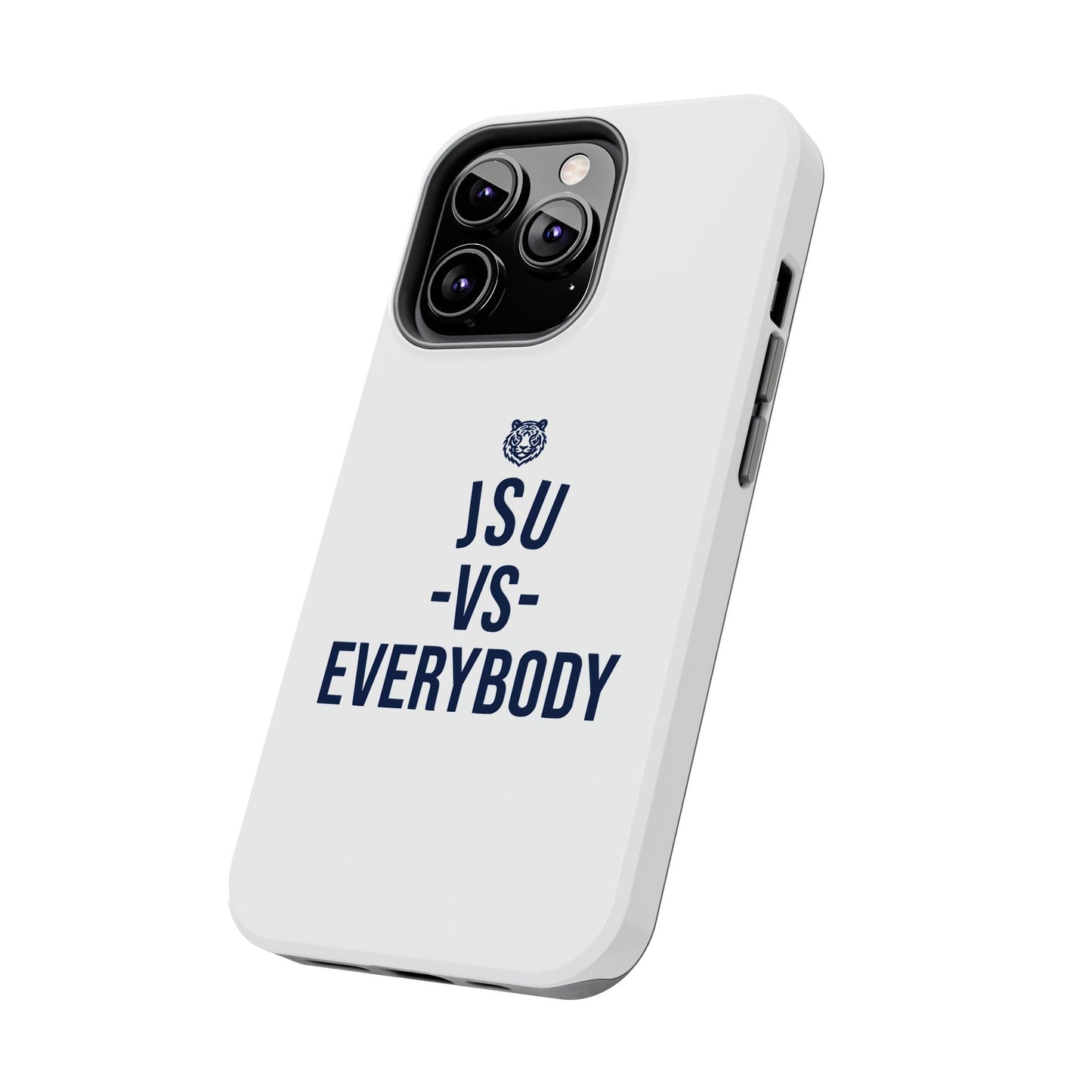 JSU vs Everybody Tiger White Navy Cell Phone Case Printify