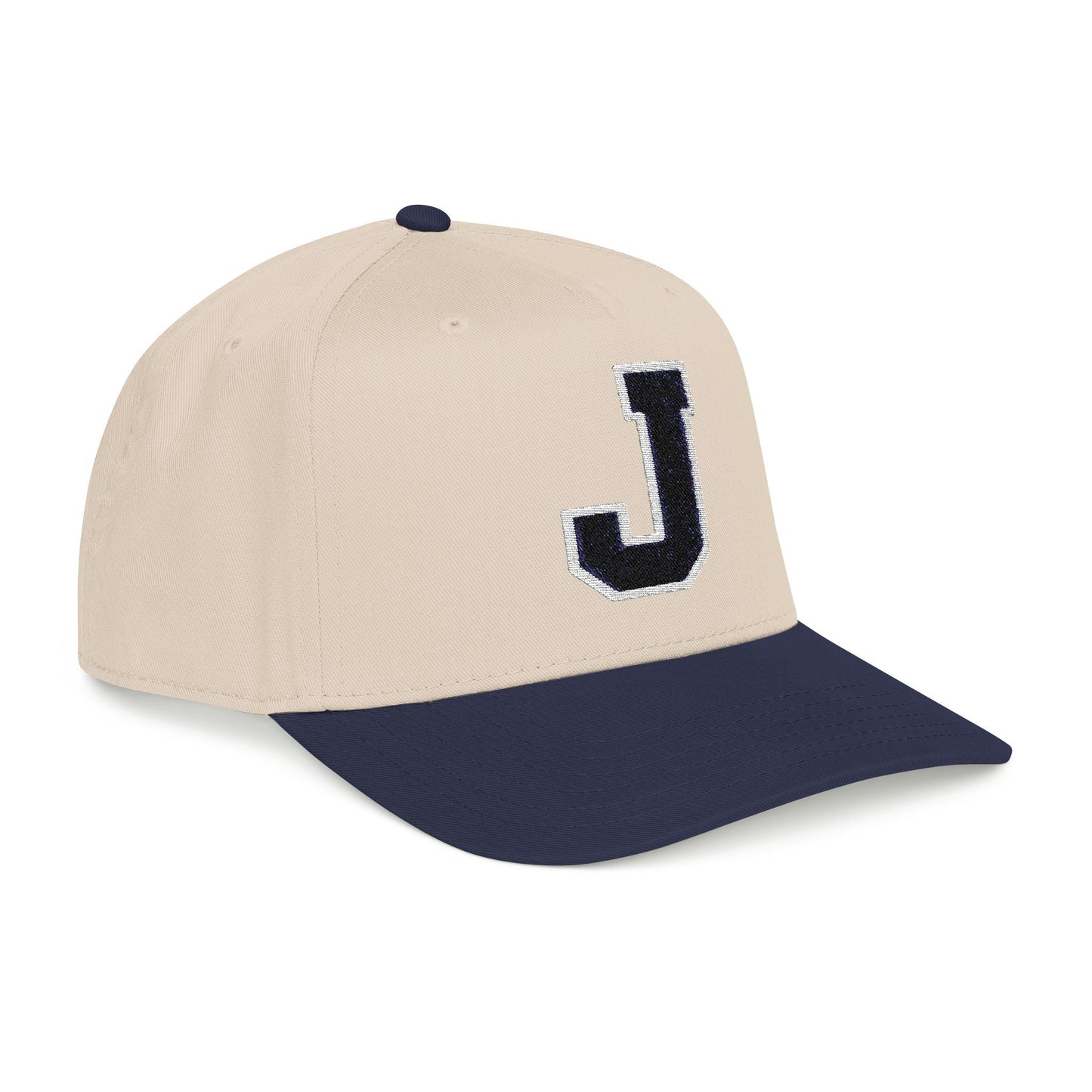 Thee Shirts "J" Two Tone Embroidered Bill Cap Printify